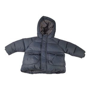 ZARA Puffer Jacket Boy 9–12-month Charcoal Gray